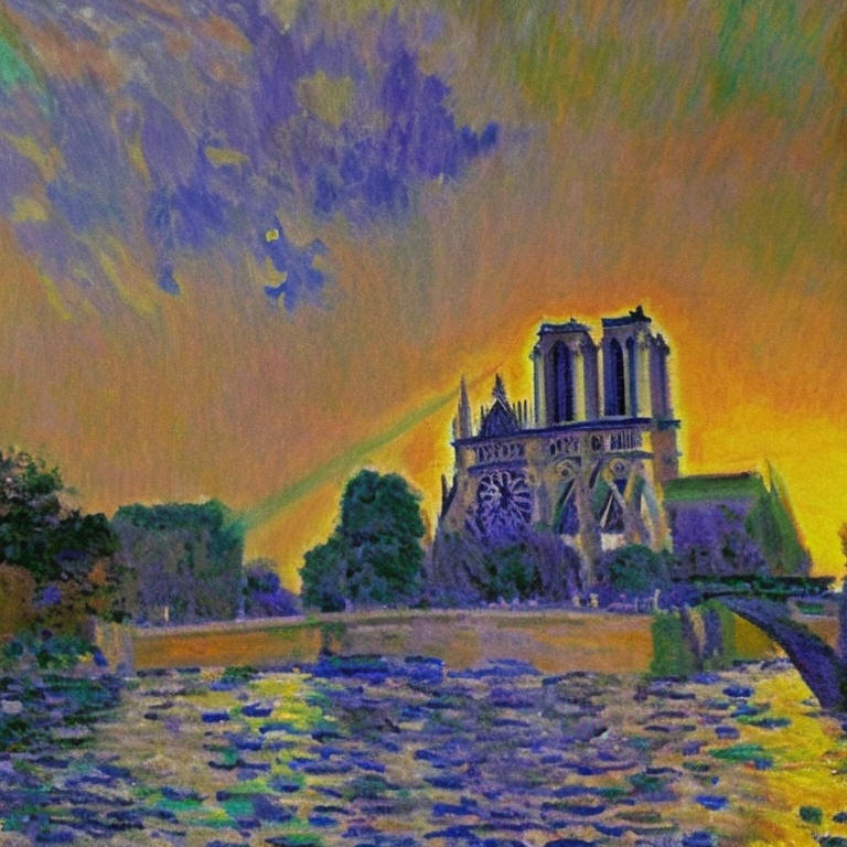 "Notre Dame, Monet style"