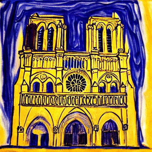 "Notre Dame, Munch style"
