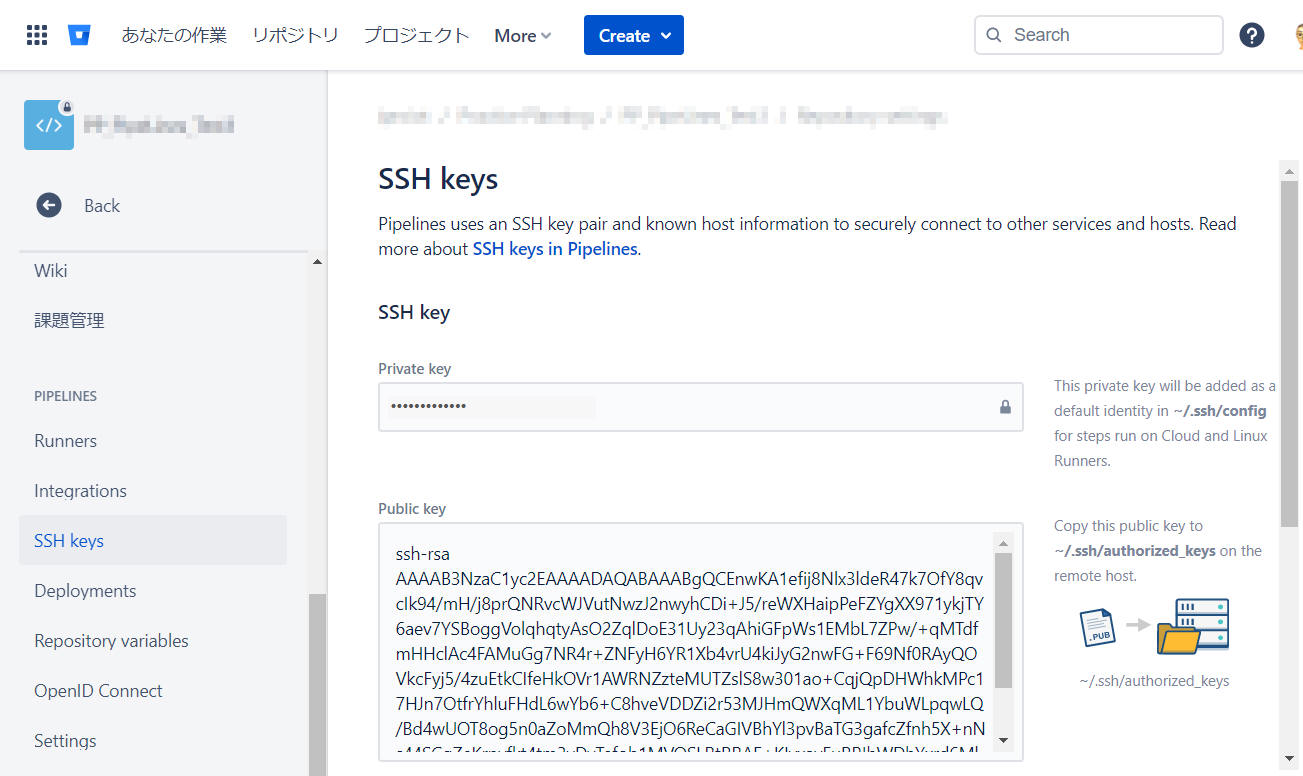 SSH keys